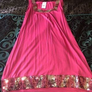 Express pink dress.